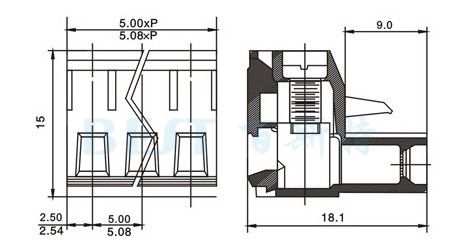 接線(xiàn)端子F755-508-NP-GNQ